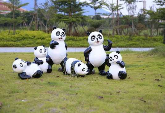 大熊貓雕塑加工企業