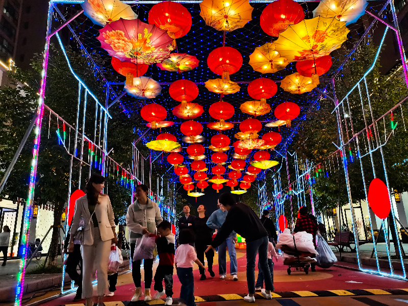 湖南商業街燈會—節日氛圍營造